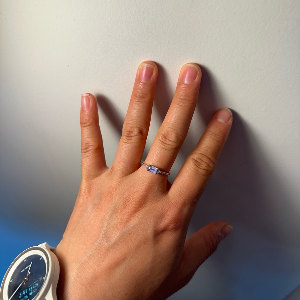 Local Eclectic - Solid Gold December Capsule Tanzanite Baguette Ring - Picture 12 of 17
